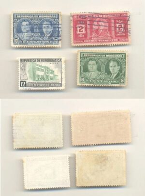SELOS DE HONDURAS LOTE 05 .