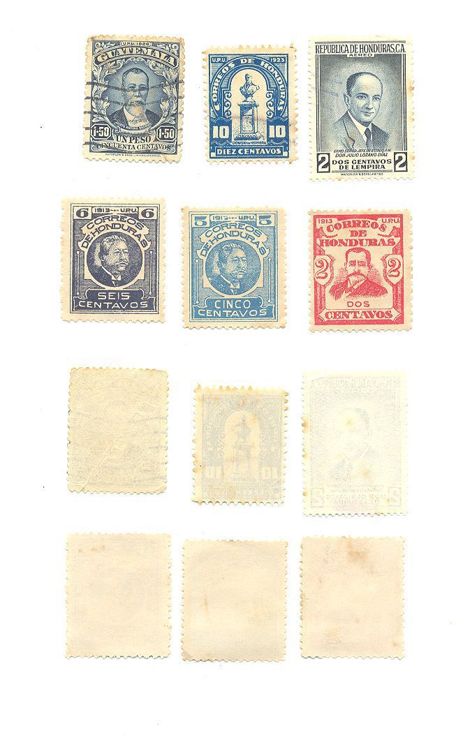SELOS DE HONDURAS LOTE 06 .