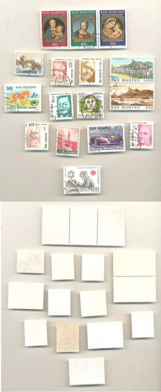 SELOS DE SAN MARINO LOTE 17 .