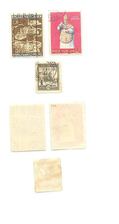 SELOS DO VATICANO LOTE 05 .