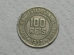 100 Réis - 1933 / Data Escassa / niquel / Mbc / cod. m