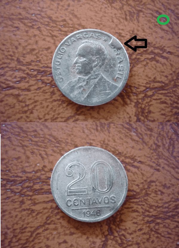 20 cent. 1946 sobra de metal 16735 Casa do Colecionador