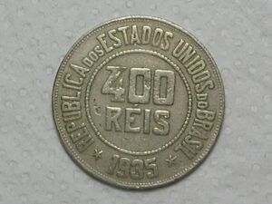 400 Réis - 1935 / Data escassa / níquel / m10.2