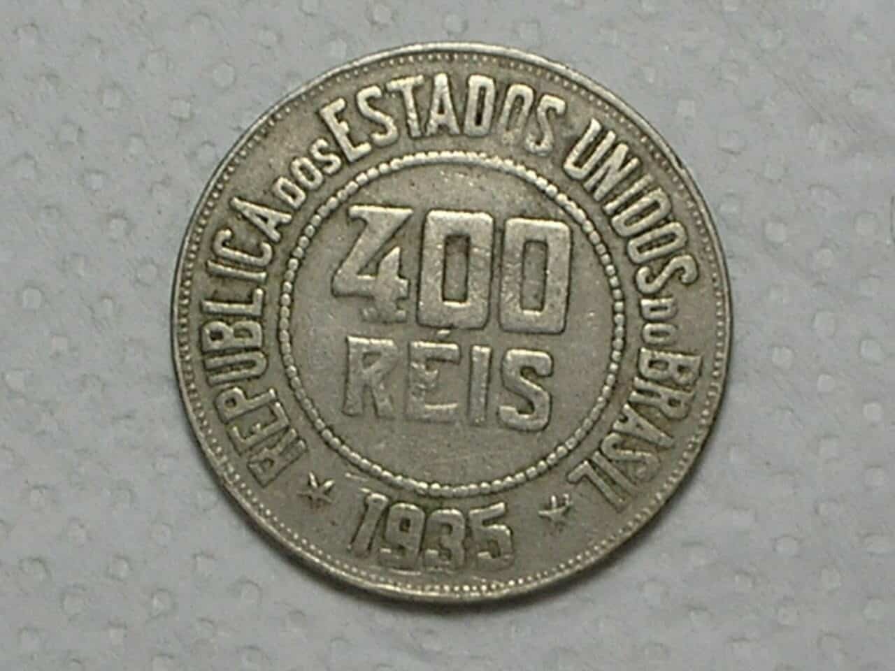 400 Réis - 1935 / Data escassa / níquel / m10.3