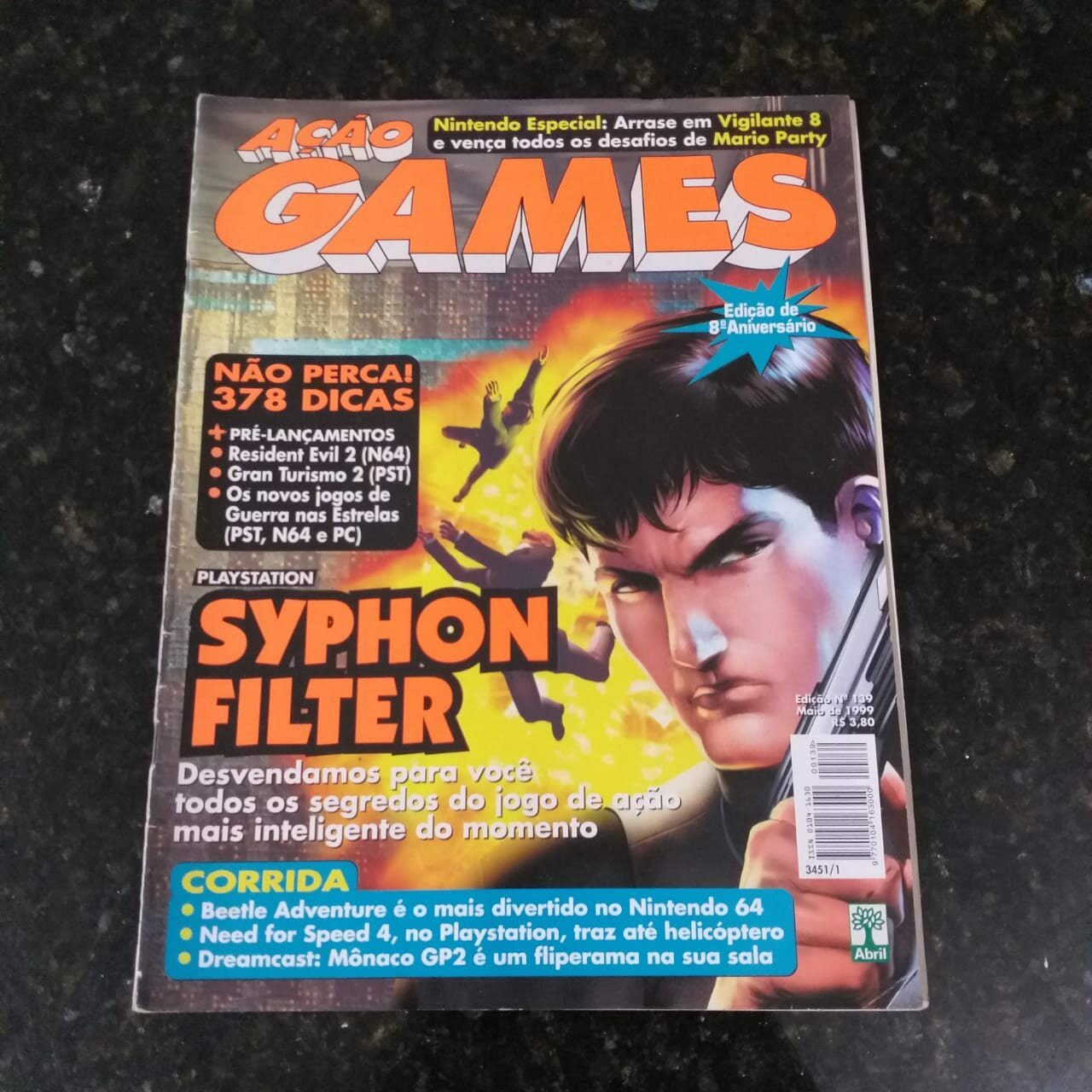 Ação Games Nº 139 - Capa Syphon Filter - Maio 1999 (Revista)
