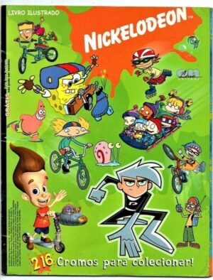 Album de Figurinhas Nickelodeon - Incompleto - On Line Editora - 2007