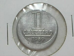 Boné) Flor de Cunho) 1 cruzeiro - 1959 / Aluminio / cod. 1007