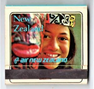 Caixa De Fosforos - Aviação - Air New Zeland - Anos 70