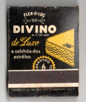 Caixa De Fosforos - Colchões Divino de Luxo - Flex-O-Loc - Anos 50