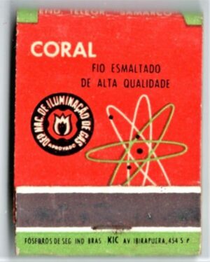 Caixa De Fosforos - Coral Fios Esmaltados - São Paulo ( SP ) - Anos 50
