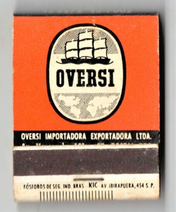 Caixa De Fosforos - Oversi Importadora Exportadora Platinados Novum - Anos 50