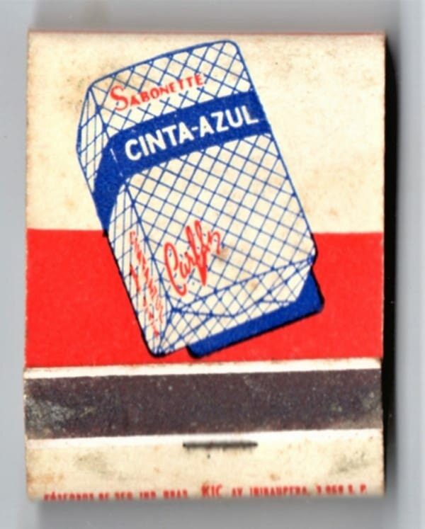 Caixa De Fosforos - Sabonete Cinta Azul - Anos 50 - Filuminismo