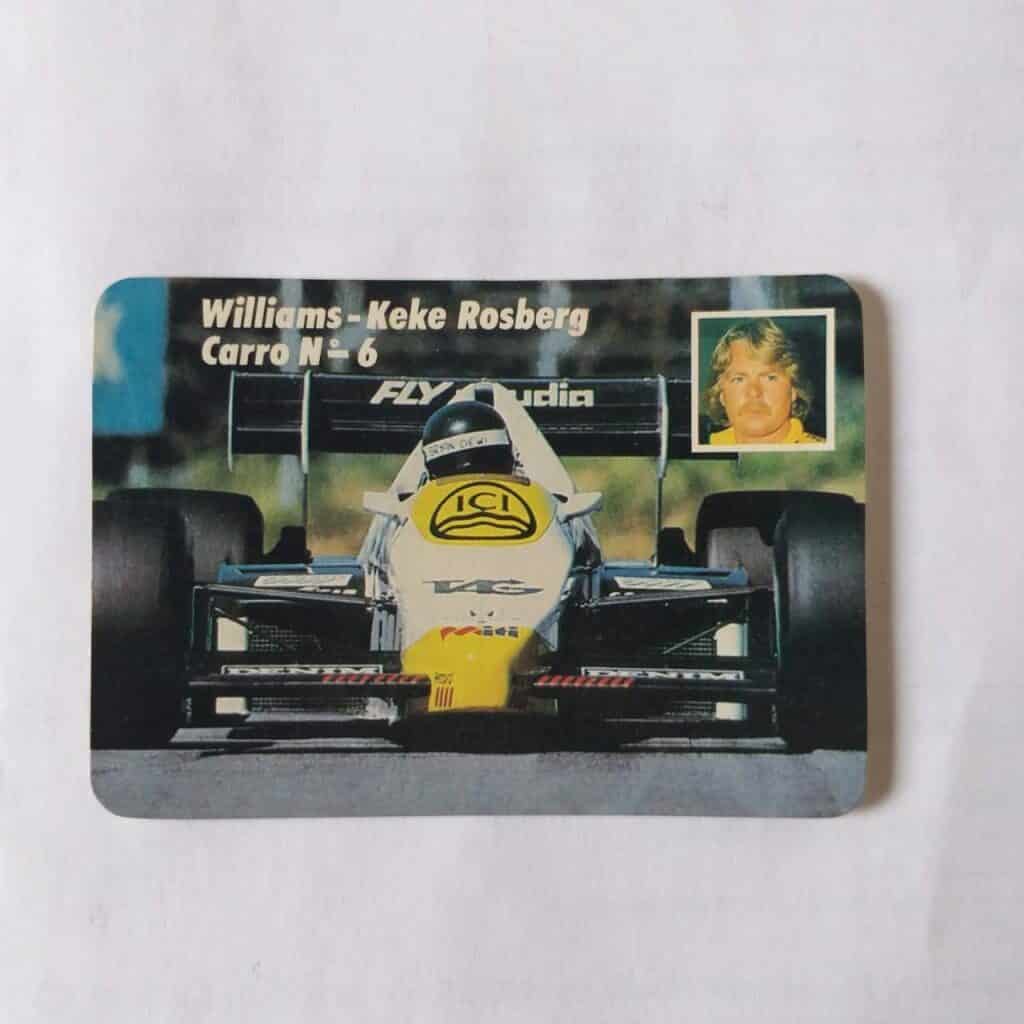 Calendário de Bolso (Tema Automobilismo - Fórmula 1 - F1) Williams - Keke Rosberg - Carro Nº 06 - Ano 1985 - Calendário Estrangeiro (Portugal)