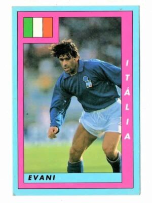 Card Copa Do Mundo de Futebol 1994 - Multi Editora - N° 202 - Itália - Evani