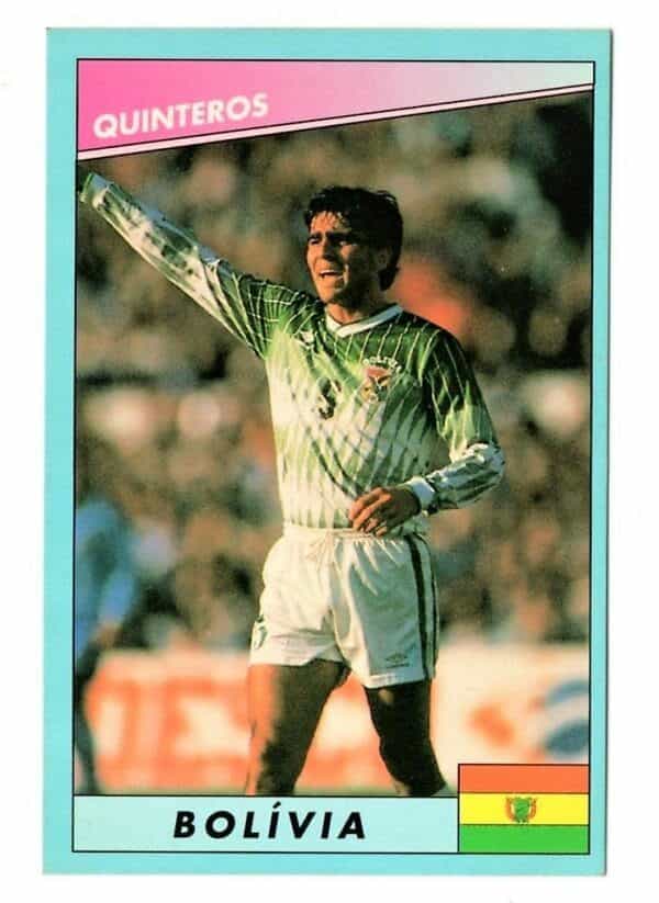 Card Copa Do Mundo de Futebol 1994 - Multi Editora - N° 77 - Bolivia - Quinteros