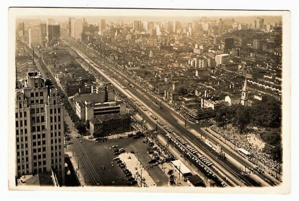 Cartão Postal Avenida Presidente Vargas- Rio de Janeiro ( RJ ) - Anos 50