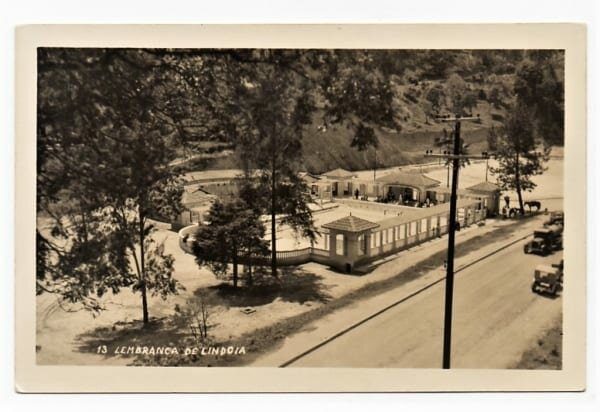 Cartão Postal Fotografico Aguas de Lindoia - SP - Piscina Pública ( 2 ) - Anos 50