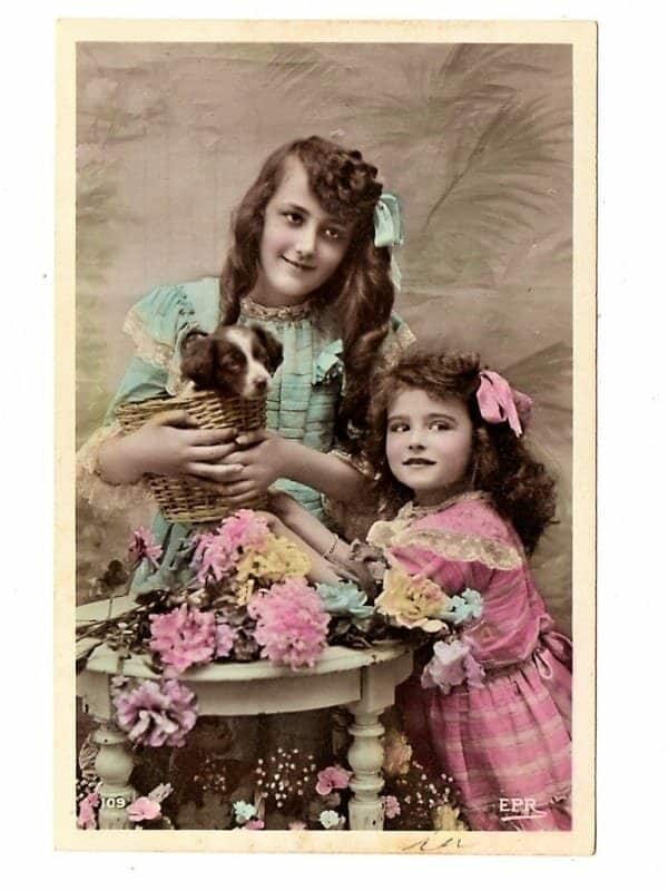 Cartao Postal Fotografico - Art Nouveau - Anos 1930
