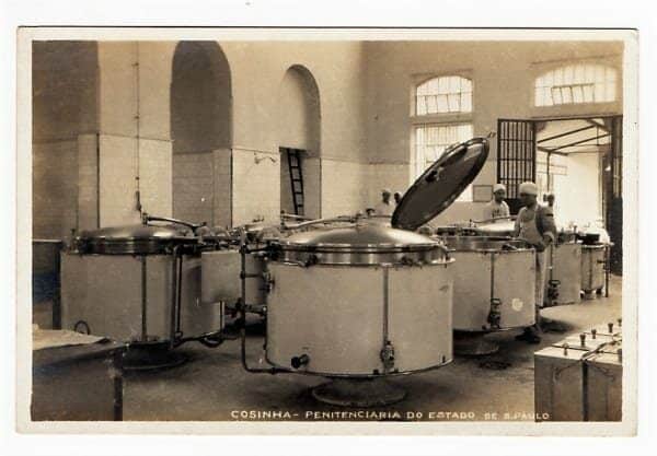 Cartão Postal Fotografico Penitenciaria de São Paulo - Carandiru - Cozinha - Anos 40