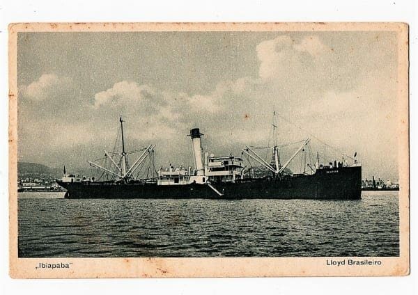 Cartão Postal Navio Ibiapaba - Lloyd Brasileiro - Anos 20 / 30