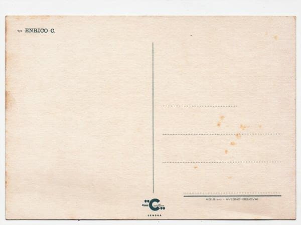 | Casa do Colecionador Cartão Postal Navio T//N Enrico C - Linea C - Costa Armatori - Anos 80