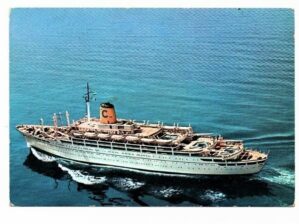 Cartão Postal Navio T/N Federico C - Linea C - Anos 60