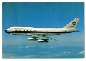 Cartao Postal Original Varig 747 300 - PP-VRG - Anos 80