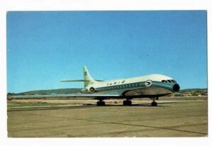 Cartao Postal Original Varig Caravelle Se-210 - Anos 60