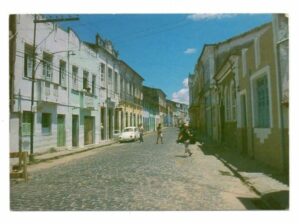Cartao Postal - Rua 13 de Maio e Casarões Coloniais - Cachoeira - Bahia - Anos 1970 - Cluposil
