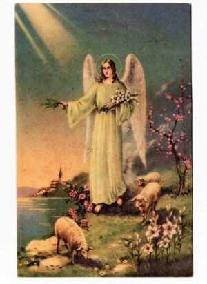 Cartao Postal Sacro - Religioso - Anjo - Anos 20