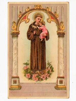 Cartao Postal Sacro - Religioso - Santo Antonio - Anos 20