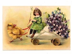 Cartao Postal Tipografico - Art Nouveau - Anos 1910 - ( 8 )