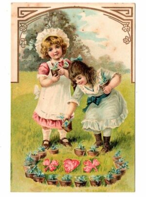 Cartao Postal Tipografico - Art Nouveau - Anos 1912 ( 2 )