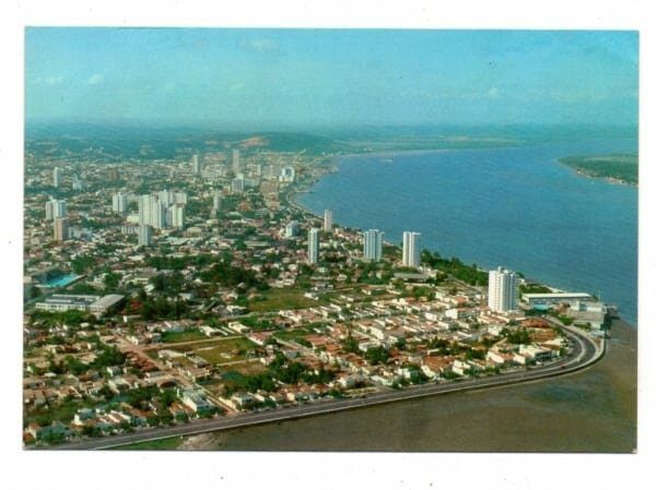 Cartao Postal - Vista Aérea - Aracajú - Sergipe - Anos 1980 - Mercator