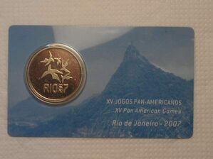 - Cartela Dos Jogos Pan Americanos no Rio de Janeiro) 2 Reais - 2007 - Flor De Cunho - Banco Central do Brasil