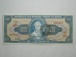 Cedula 1.000 Cruzeiros C-121 / Flor De Estampa / 037355