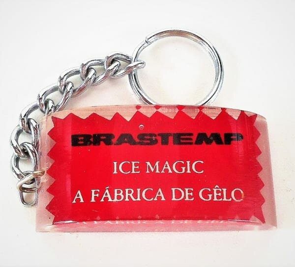 Chaveiro em Acrilico - Brastemp Ice Magic A Fabrica de Gelo - Anos 70