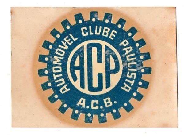 Decalcomania ( Water Slide ) - Automovel Clube Paulista - ACP - Anos 60