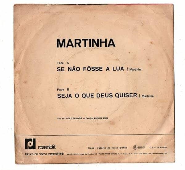 | Casa do Colecionador Disco - Compacto Simples - Martinha - Se Não Fosse a Lua - Vinil - Anos 60 - Jovem Guarda