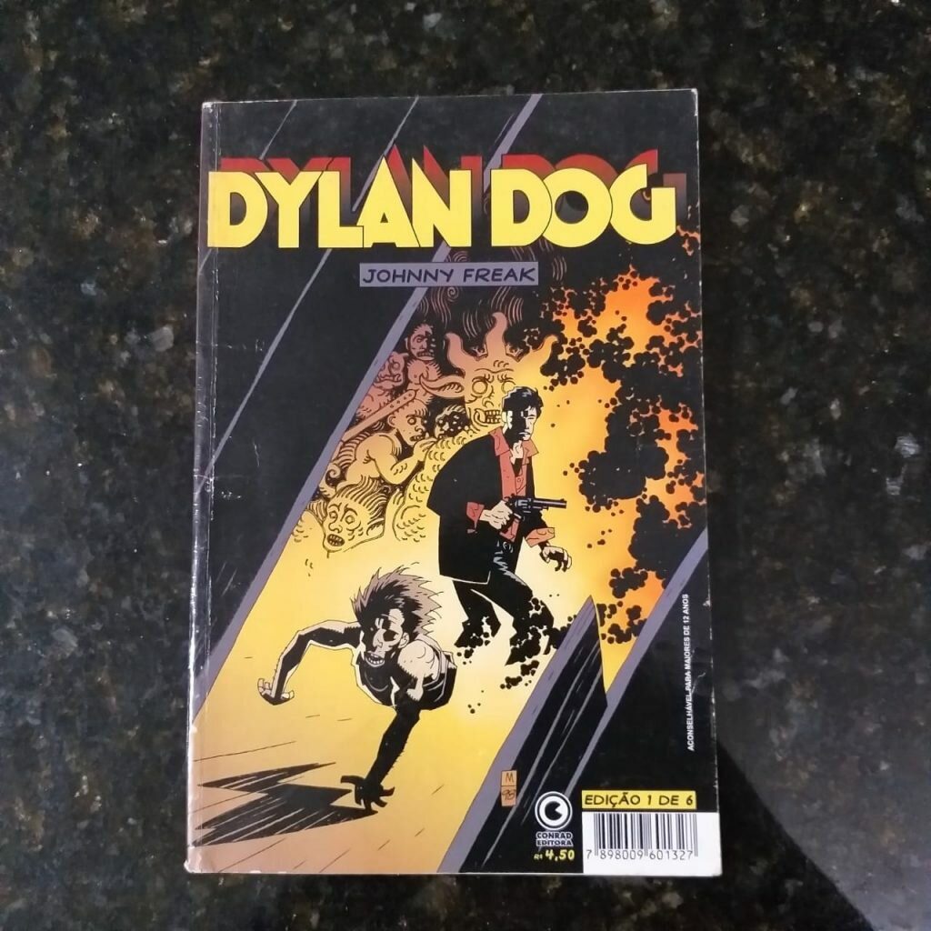 Dylan Dog Mini Série Nº 01 de 06 - Johnny Freak (Editora Conrad) - Outubro 2001