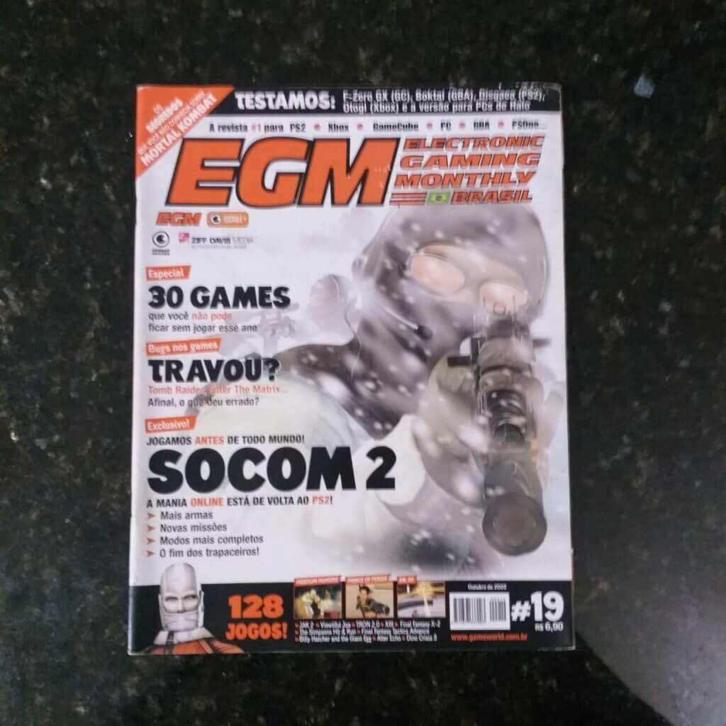 EGM - Electronic Gaming Monthly Nº 19 - Capa Socom 2 - Outubro 2003 (Revista)