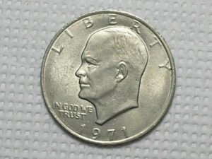 Estados Unidos) 1 Dollar - 1971-D / Eisenhower / Níquel / Flor de Cunho / cod. 930.1