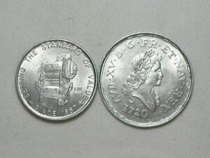 Estados Unidos) Duas medalhas American revolution 1776/1976 e Luisiana aniversáry 1720/1970