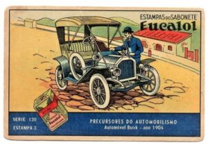 Estampas Eucalol - Precursores do Automobilismo - Série 130 - Estampa 3 - Anos 50 - 2° Emissão