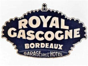 Etiqueta De Bagagem / Mala - Hotel Royal Gascogne - Bordeaux - França - Anos 60