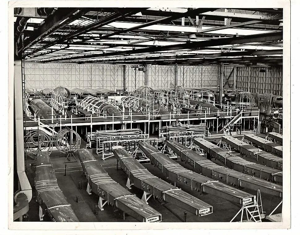 Fotografia Antiga Fabricação CV-240 Convair - Varig Anos 50