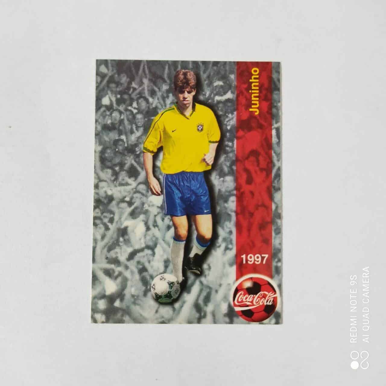 Futcard Coca Cola - Panini - Seleção Brasileira - Copa América 1997 Nº 10 - Juninho