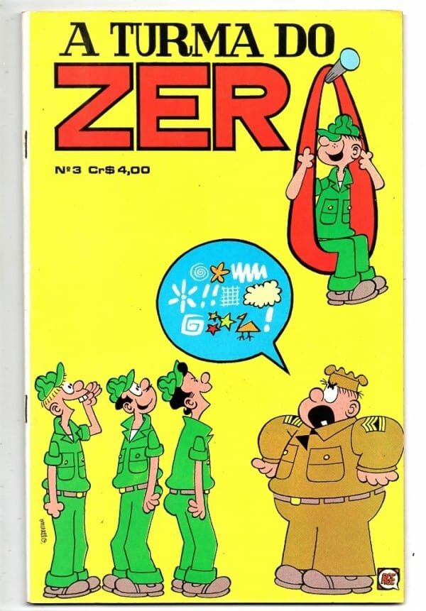 Hq Gibi A Turma do Zero - Nº 3 - RGE - 1974 - Recruta Zero