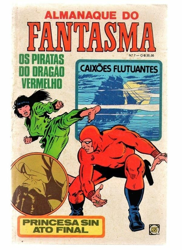 Hq Gibi Almanaque Do Fantasma Nº 7 - Rge - 1980 - Formatinho