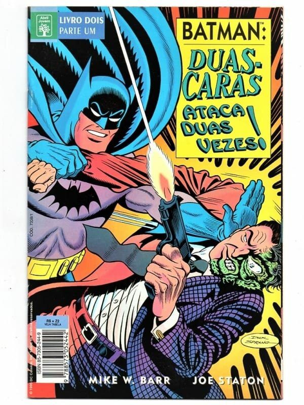 Hq Gibi - Batman - Duas Caras Ataca Duas Vezes - Livro 2 - Partes 1 e 2 - Abril Jovem - 1995